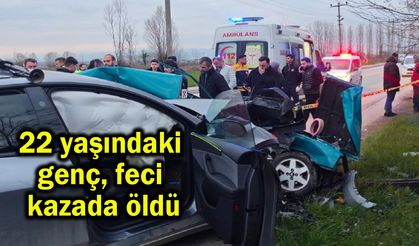 22 yaşındaki genç feci kazada öldü (Video)