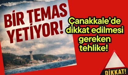 Çanakkale’de dikkat edilmesi gereken tehlike! Bir temas yetiyor