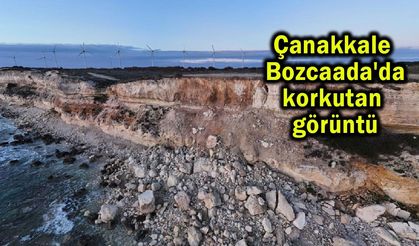 Çanakkale Bozcaada'da korkutan görüntü!