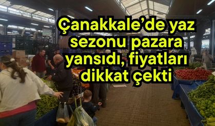 Çanakkale’de yaz sezonu pazara yansıdı, fiyatları dikkat çekti