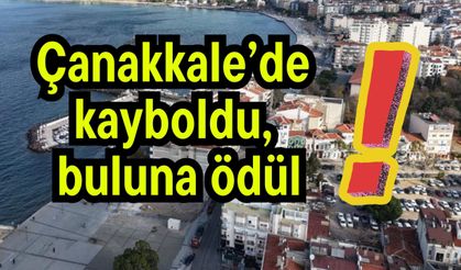 Çanakkale’de kayboldu, bulana ödül!