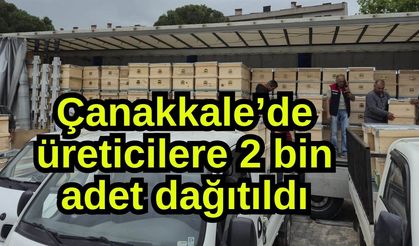 Çanakkale’de üreticilere 2 bin adet dağıtıldı