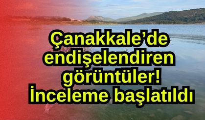 Çanakkale’de endişelendiren görüntüler! İnceleme başlatıldı (Video)