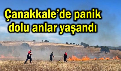 Çanakkale’de panik dolu anlar yaşandı (Video)