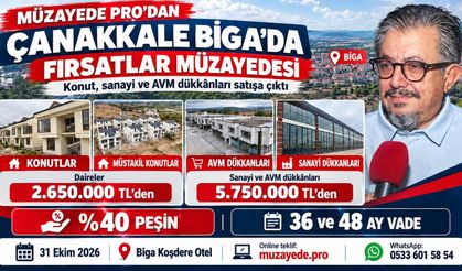Çanakkale'de müzayede ile satışa sunulacak (Video)