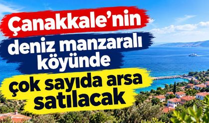 Çanakkale’nin köyünde çok sayıda arsa satılacak
