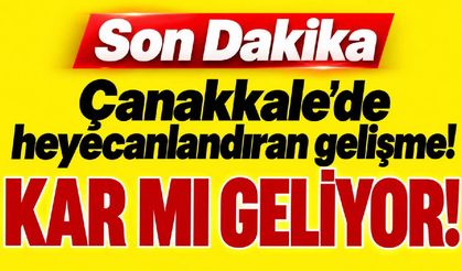 Çanakkale’ye kar yağışı mı geliyor?