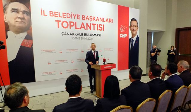 CHP Lideri Özel Çanakkale'de konuştu, 'İktidarın anahtarı başkanların elinde'