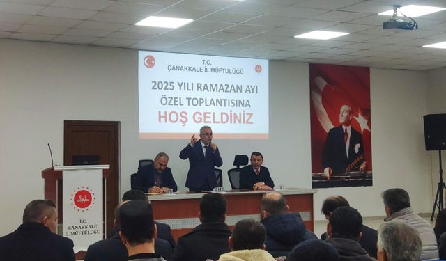 Çanakkale'de Ramazan ayı hazırlıkları görüşüldü