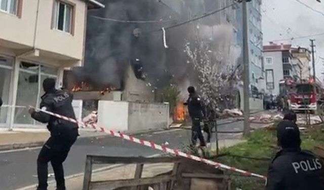 Doğalgaz patlaması böyle görüntülendi, ortalık savaş alanına döndü (VİDEO)