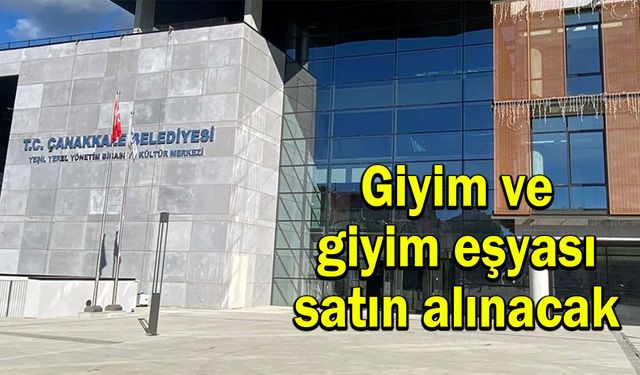 Giyim ve giyim eşyası satın alınacak