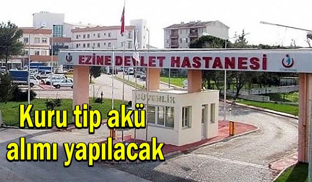 Kuru tip akü alımı yapılacak