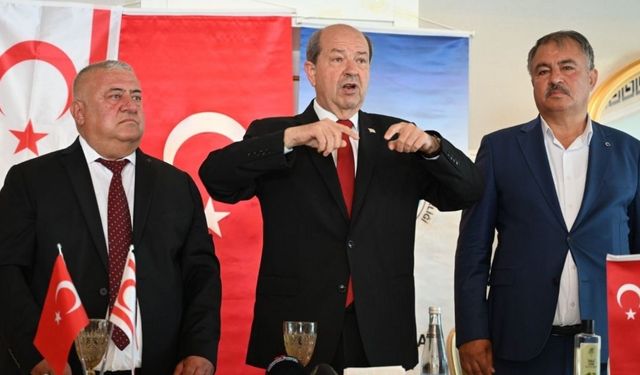KKTC Cumhurbaşkanı Tatar Rum tarafına sert mesaj verdi (Video)