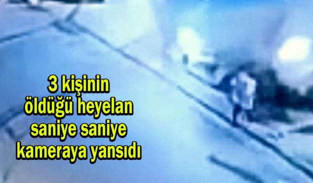 3 kişinin öldüğü heyelan saniye saniye kameraya yansıdı (Video)