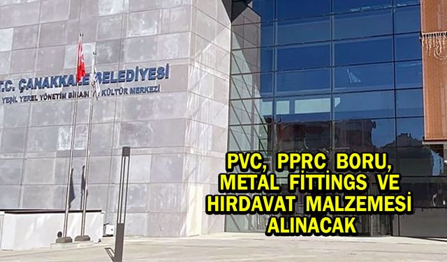 Hırdavat malzemesi alınacak