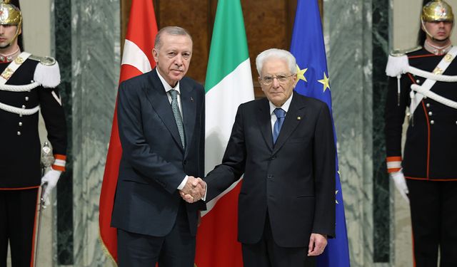 Erdoğan, İtalya Cumhurbaşkanı Mattarella ile görüştü