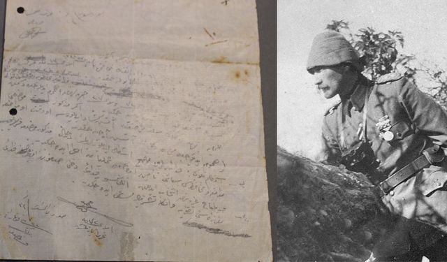 Atatürk'ün Kanlısırt bölgesinin Türk tarafından kalması için Fedai Müfrezesine verdiği el yazısı emir ortaya çıktı