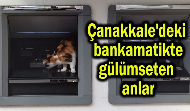 Çanakkale’deki bankamatikte gülümseten anlar