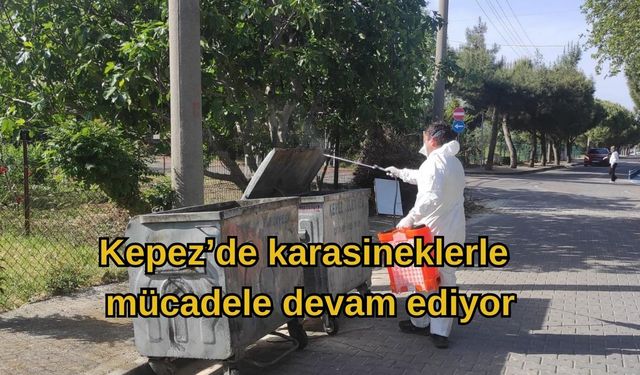 Kepez’de karasineklerle mücadele devam ediyor