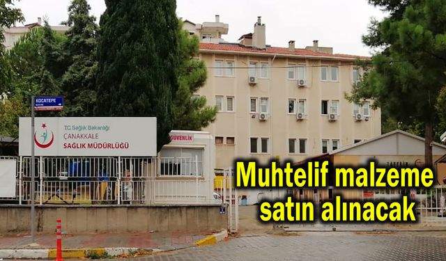Muhtelif malzeme satın alınacak