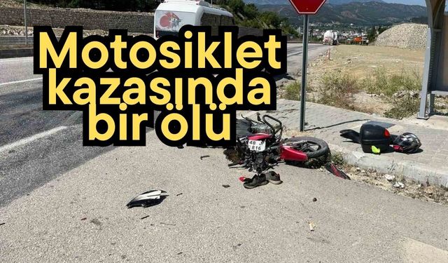 Motosiklet kazasında bir ölü