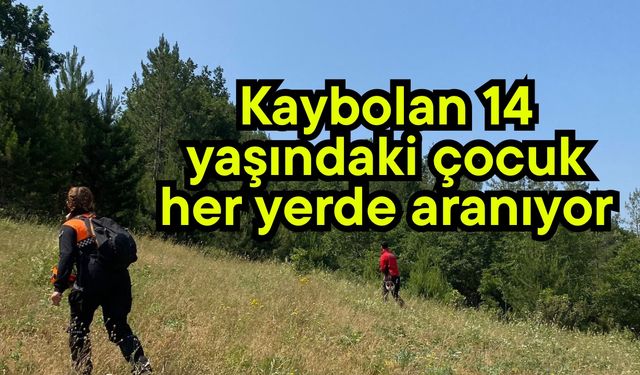Kaybolan 14 yaşındaki çocuk her yerde aranıyor