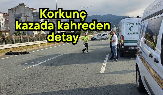 Korkunç kazada kahreden detay
