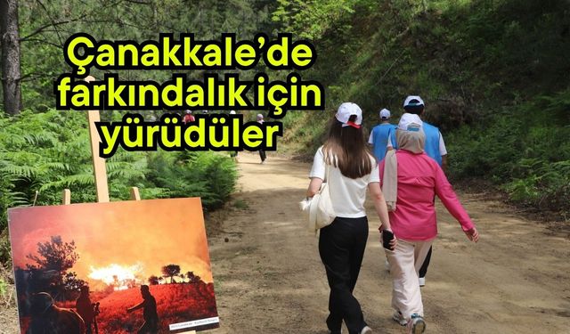 Çanakkale’de doğa için yürüdüler