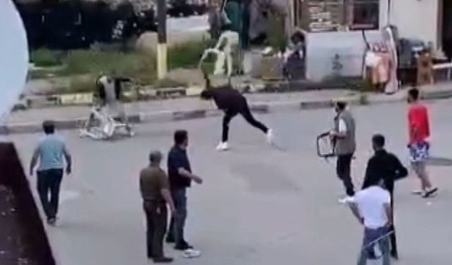 Korna kavgası meydan savaşına dönüştü (Video)
