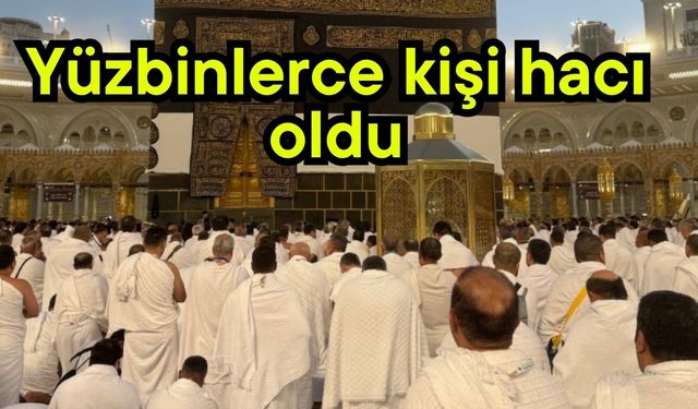 Yüzbinlerce kişi hacı oldu