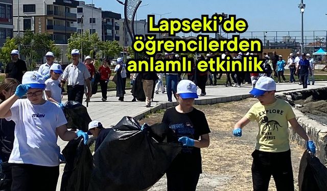 Lapseki’de öğrencilerden anlamlı etkinlik