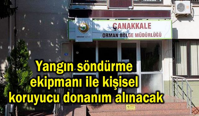 Yangın söndürme ekipmanı ile kişisel koruyucu donanım alınacak
