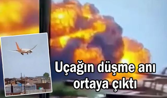Yolcu uçağının düşme anı ortaya çıktı (Tıkla izle)
