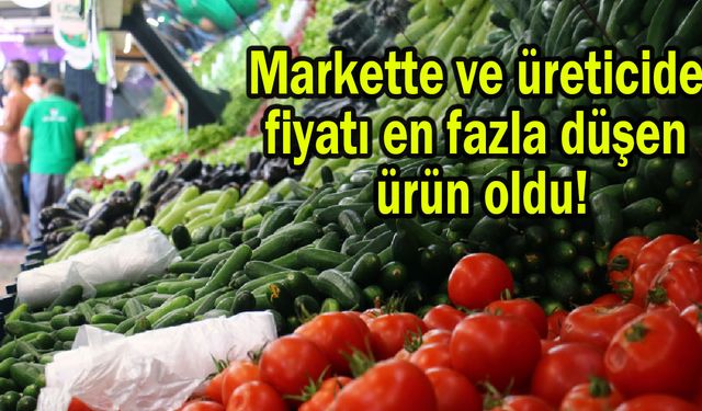 Markette ve üreticide fiyatı en fazla düşen ürün oldu!