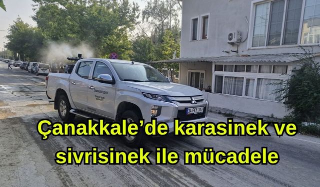Çanakkale’de karasinek ve sivrisinek ile mücadele