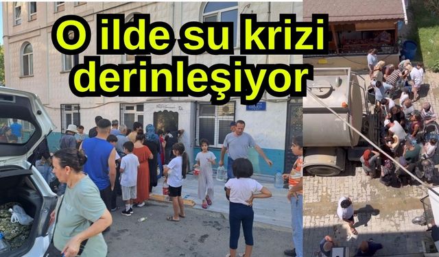 O ilde su krizi derinleşiyor
