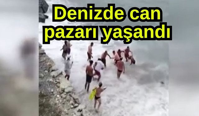 Denizde can pazarı yaşandı