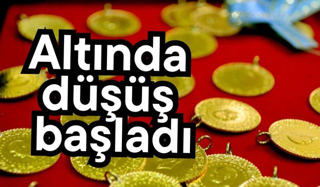 Altında düşüş başladı