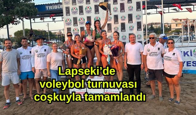 Lapseki’de voleybol turnuvası coşkuyla tamamlandı