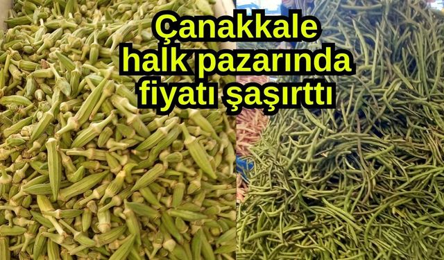 Çanakkale halk pazarında fiyatı şaşırttı