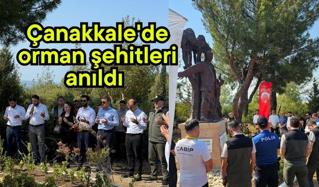 Çanakkale'de orman şehitleri anıldı
