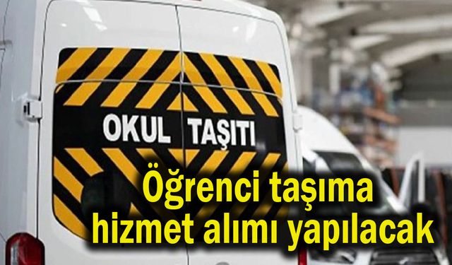 Araç kiralama hizmeti alınacak