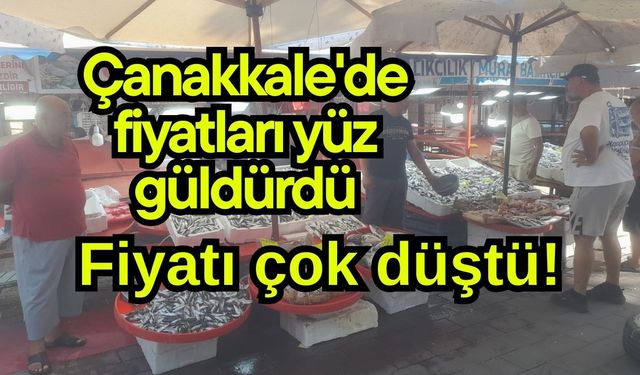 Çanakkale'de fiyatları yüz güldürdü