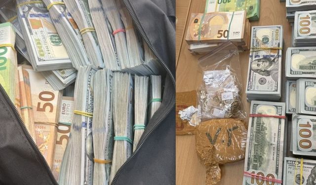 Çanta dolusu euro, dolar ve altın sınırda yakalandı