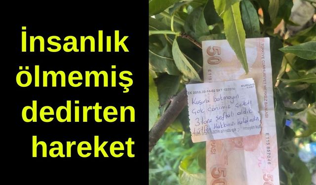 İnsanlık ölmemiş dedirten hareket