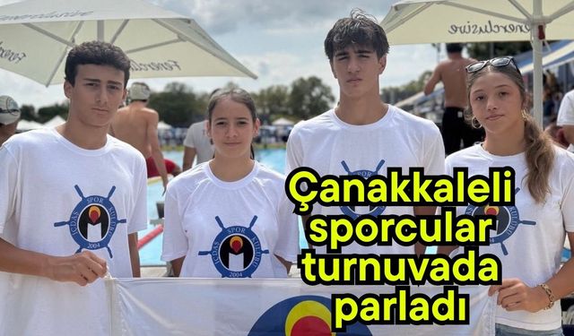 Çanakkaleli sporcular turnuvada parladı