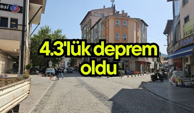 4.3'lük deprem oldu