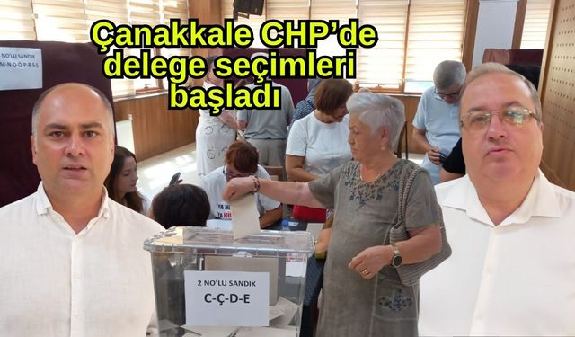 Çanakkale CHP’de delege seçimleri başladı