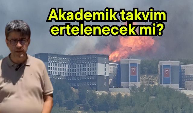 Çanakkale’deki yangın sonrası Rektörden açıklama (Video)
