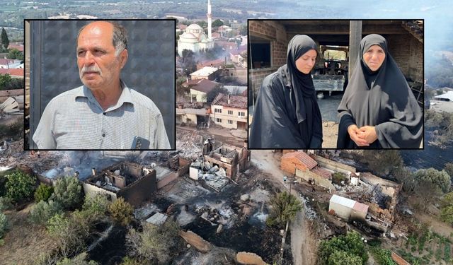 Çanakkale'de yangın mağdurları yaşadıklarını gözyaşlarıyla anlattılar